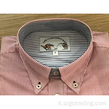 Camicia uomo manica lunga 100% cotone tinto filo